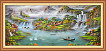 巨幅山水画（油画）