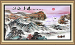 巨幅山水画