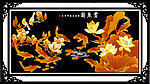 金色荷花 鲤鱼