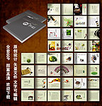 茶画册 绿茶 画册模板 茶文化
