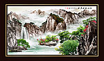 巨幅山水画