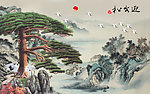 黄山迎客松 迎客松
