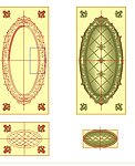 木门雕花图（精雕图）