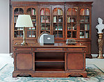 古典实木书房书柜设计