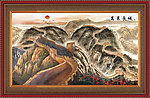油画 万里长城