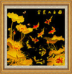 富贵九鱼图