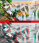 松鹤延年立体画序列图