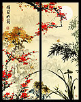 移门 梅兰竹菊
