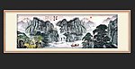 江南水乡春山水画