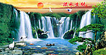 巨幅山水画