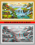 欧式风景立体画序列图