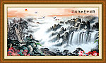 巨幅山水画