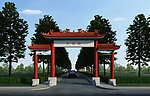 仿古门楼