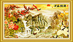 工笔中堂画 锦绣山河