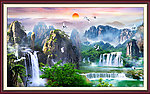 巨幅山水画