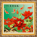 工笔中堂画 鸿运当头