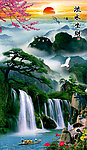 巨幅山水画