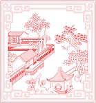 精雕线描图