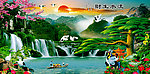 巨幅山水画