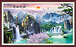 巨幅山水画