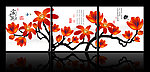枯树花无框画