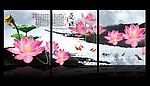 爱莲说无框画
