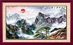 巨幅山水画