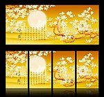 无框画玉兰花
