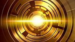 金色大气光环背景视频
