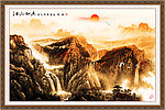 巨幅山水画