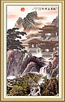 巨幅山水画