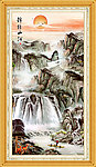 巨幅山水画