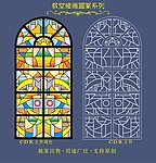 教堂玻璃图案