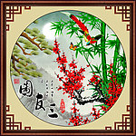 岁寒三友图