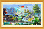 山水油画