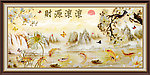玻璃画 财源滚滚