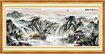 大厅山水画