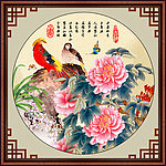 牡丹国画