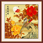 巨幅花鸟