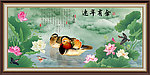 电视背景墙 连年有余