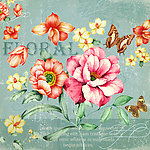 欧美花卉装饰画