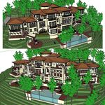 山地会所草图大师SU模
