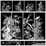 四季花鸟顶箱柜