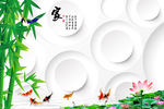 淡雅电视背景墙  大型