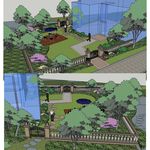 草图大师私家庭院花园