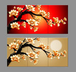 玉兰花无框画