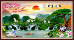 巨幅山水画