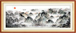 室内装饰画山水画
