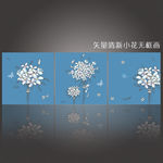 矢量清新小花无框画