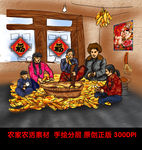 农家乐 农活 玉米